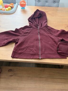 Lululemon red merlot scuba (m/l) and belt bag